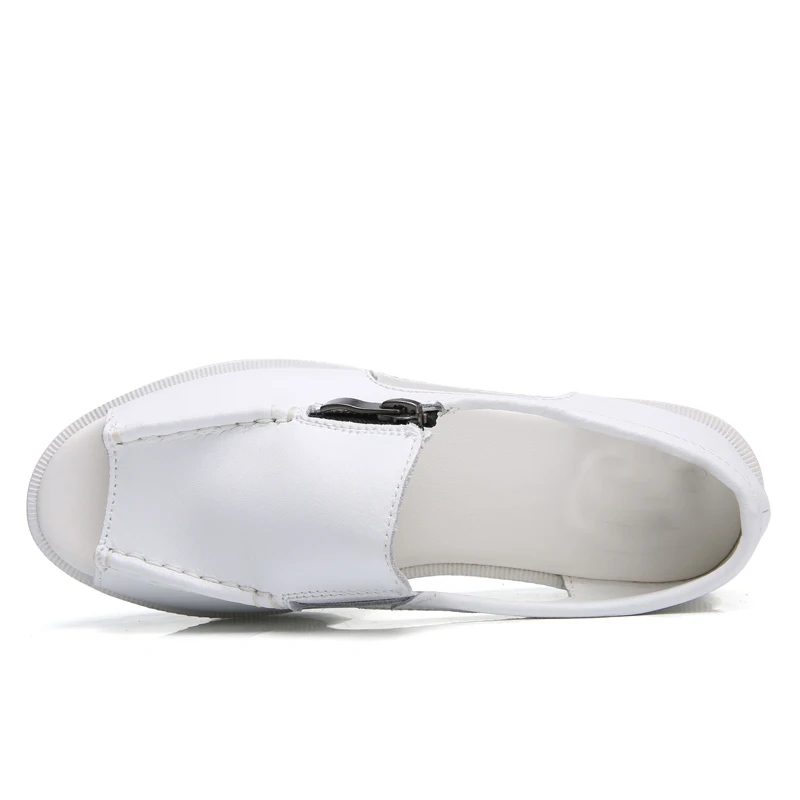 Women Sandals 2019 Summer Wedges Sandals Ladies Shoes Open Toe Zipper Heels Sandals Women White Shoes Casual Platform Sandalias
