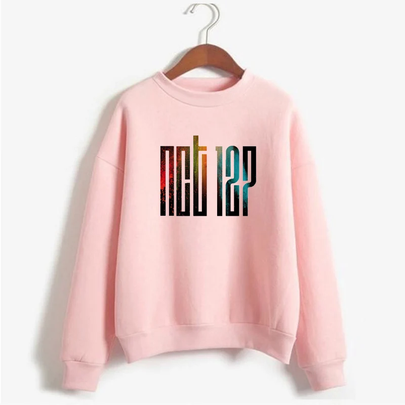 Kpop NCT 127 толстовка женская Повседневная хлопковая с принтом свитер с круглым вырезом одежда пуловер с принтом толстовки с длинным рукавом пальто