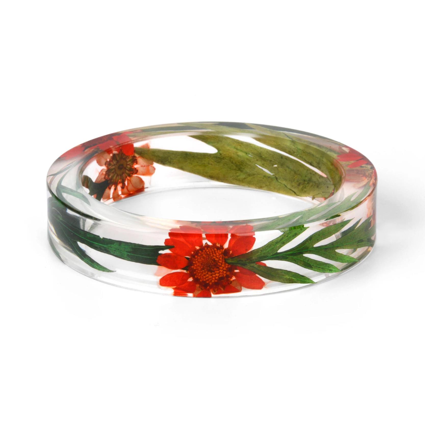 KCALOE новые сушеные браслеты с цветами для женщин полимерный браслет настоящая Роза детские дышащие цветы внутри винтажные вечерние ювелирные изделия браслеты
