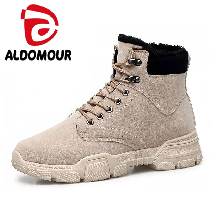 ALDOMOUR Пеший Туризм обувь Size38-45 кроссовки мужские охоты сапоги Zapatillas hombre зима восхождение на шнуровке дышащая Spring2018 ZMQ