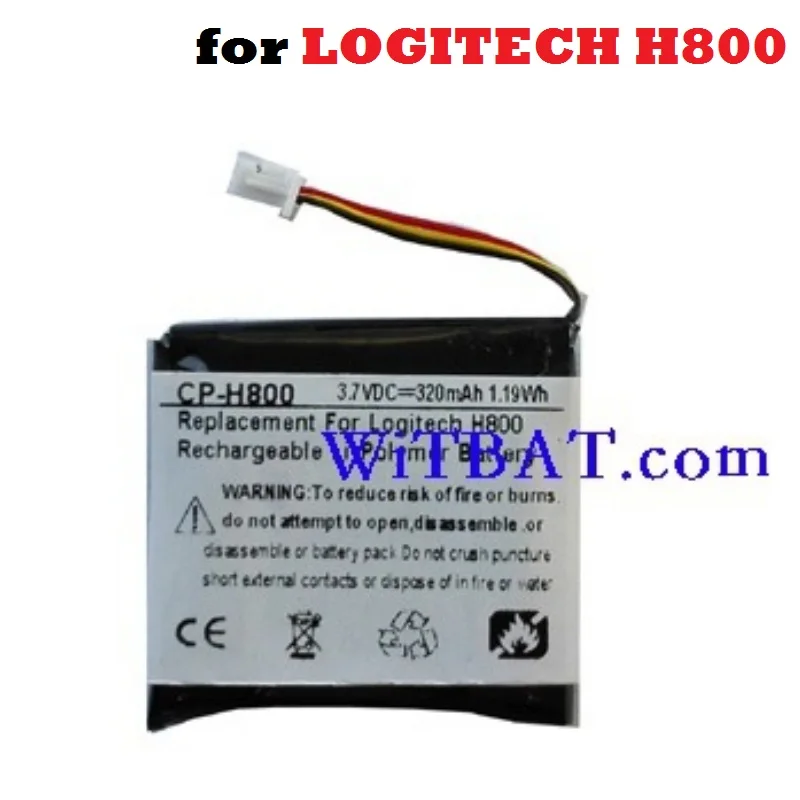Preise AHB472625PST Batterie Ersatz für LOGITECH H800 LOGITECHH800 Kopfhörer Kopfhörer 3,7 V 320mAh Li Polymer Polymer Wiederaufladbare