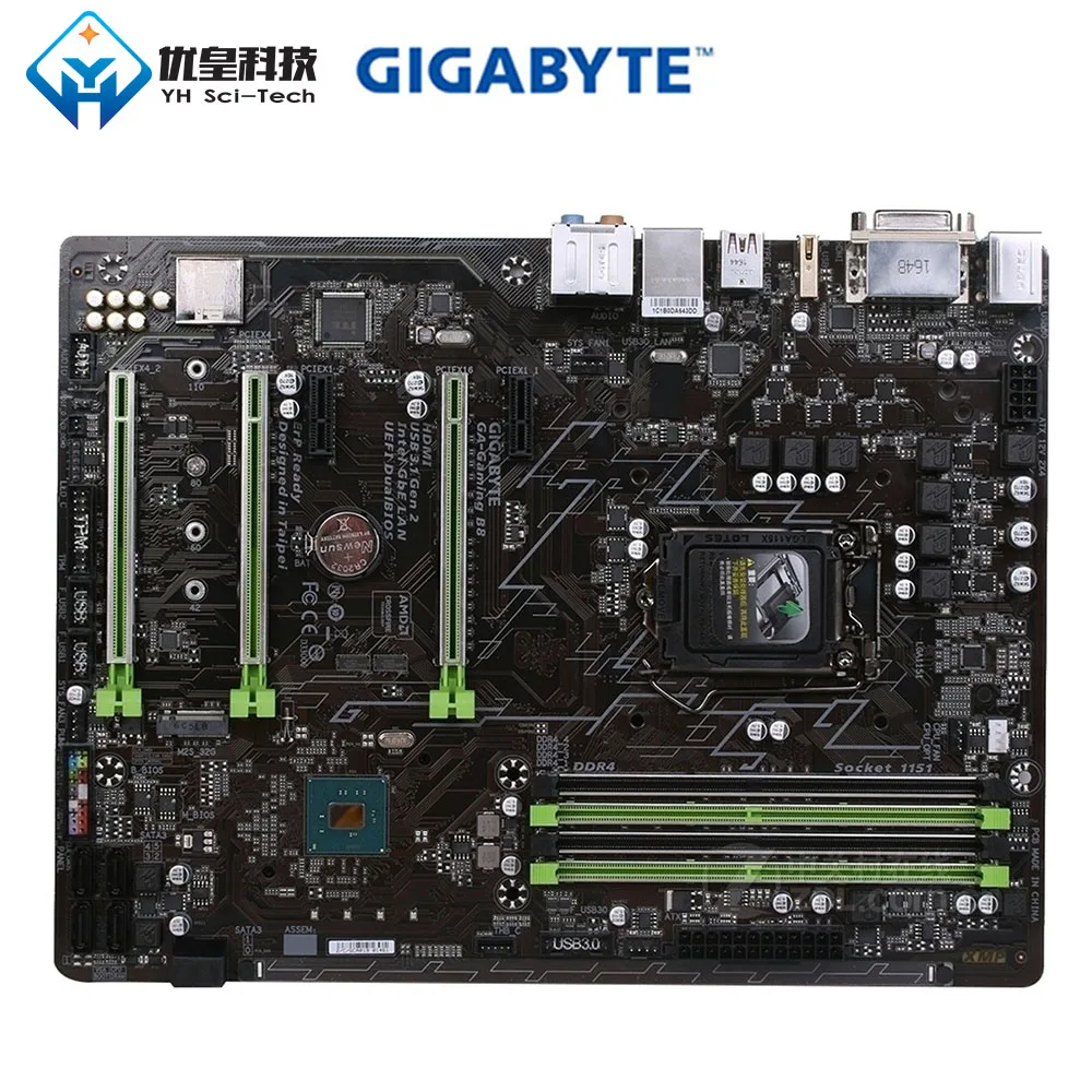 

Original Used Desktop Motherboard Gigabyte Gaming B8 B250 LGA 1151 Core i7/i5/i3/Pentium/Celeron DDR4 64G SATA3 ATX