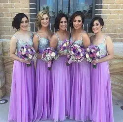 На заказ лаванда платье невесты бретельках милая длинные невесты для свадебного Vestido феста