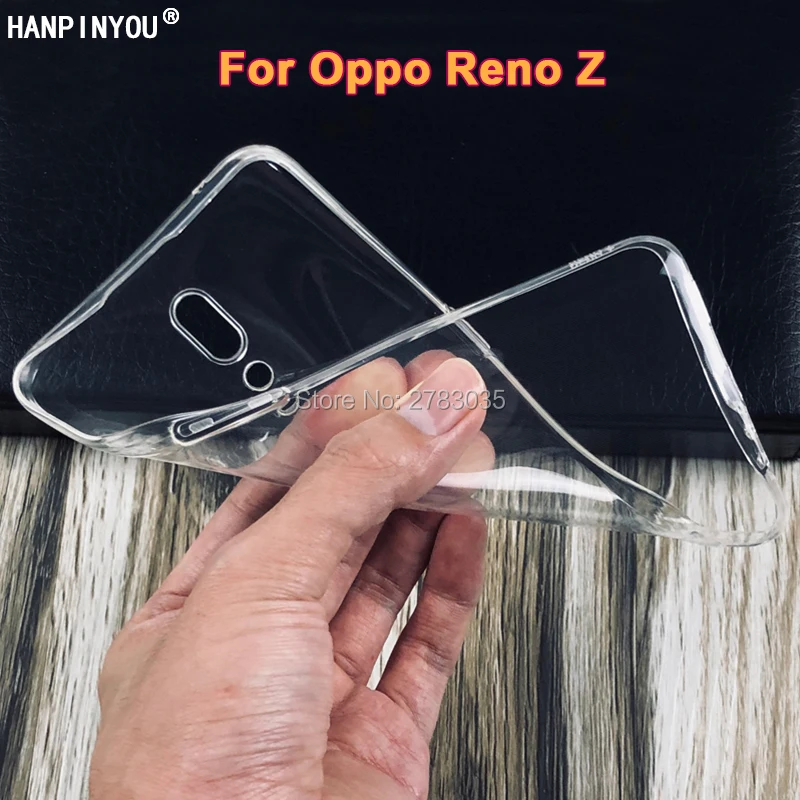 

For Oppo Reno Z 6.4" Slim Crystal Clear Transparent Soft TPU Back Case Protection Skin Camera Protect Cover