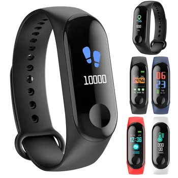 

SOONHUA M3C Waterproof Smart Bracelet Heart Rate Blood Pressure Sleep Monitor Wristband Sports Fitness Tracker Smart Band