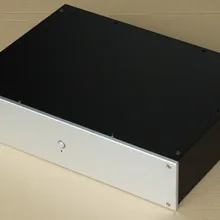 D-081 CNC все алюминиевые шасси чехол коробка шкаф для DIY аудио усилитель мощности 312 мм* 425 мм* 90 мм 312*425*90 мм