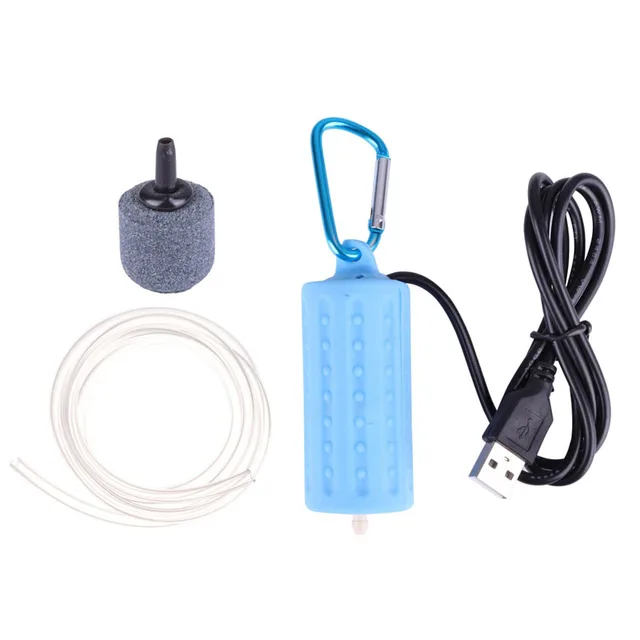 Portable Mini USB Aquarium Fish Tank Oxygen Air Pump Mute Energy Saving