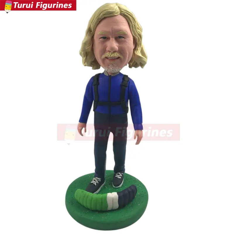 Персонализированные глиняные фигурки bobblehead на заказ основе фотографии клиентов