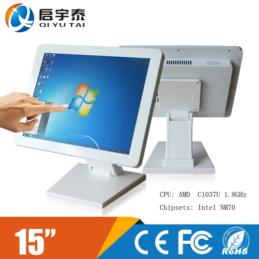 

5 pieces /desktops with Celeron J1900 2.0GHz 15" LED panel screen Resolution 1024x768 Resistivetouch all in one pc computer