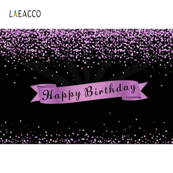 

Laeacco Purple Photographic Backdrops Baby Birthday Portrait Photocall Customized Photography Background For Photo Studio