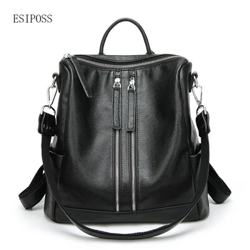 

Women Backpack Fashion Star with shoulder bag Girl School Bag Women soft split Leather Backpack bolsas mochila feminina backpack