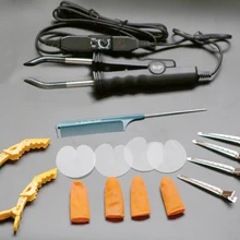 618, черный цвет, высокое качество, плоская пластина для наращивания волос, Кератиновый инструмент для склеивания, нагревающий Железный соединитель для волос