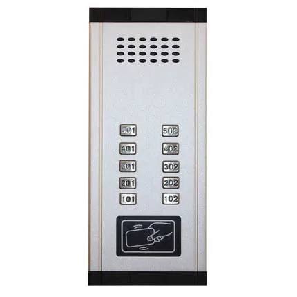XinSiLu Новое поступление аудио дверной телефон домофон 10-квартиры аудио дверной звонок, дизайн внутренний блок ID карты разблокировка функция