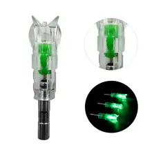 Archery Arrow LED Lighted Nocks Automatic Knocks Tail 7.6mm/0.299 Inch I.D Aluminum/Carbon Crossbow Bolts 5 Pack /Lot