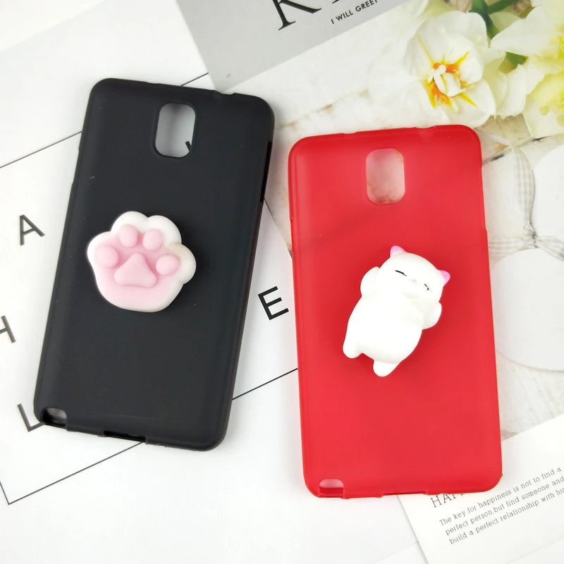3D Cartoon Squishy Case For Samsung Note 3 Funny Cute Foot Galaxy N9005 N9006 TPU Soft Cover |