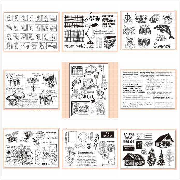 

ZFPARTY New Transparent Clear Silicone Stamp/Seal for DIY scrapbooking/photo album Decorative card making