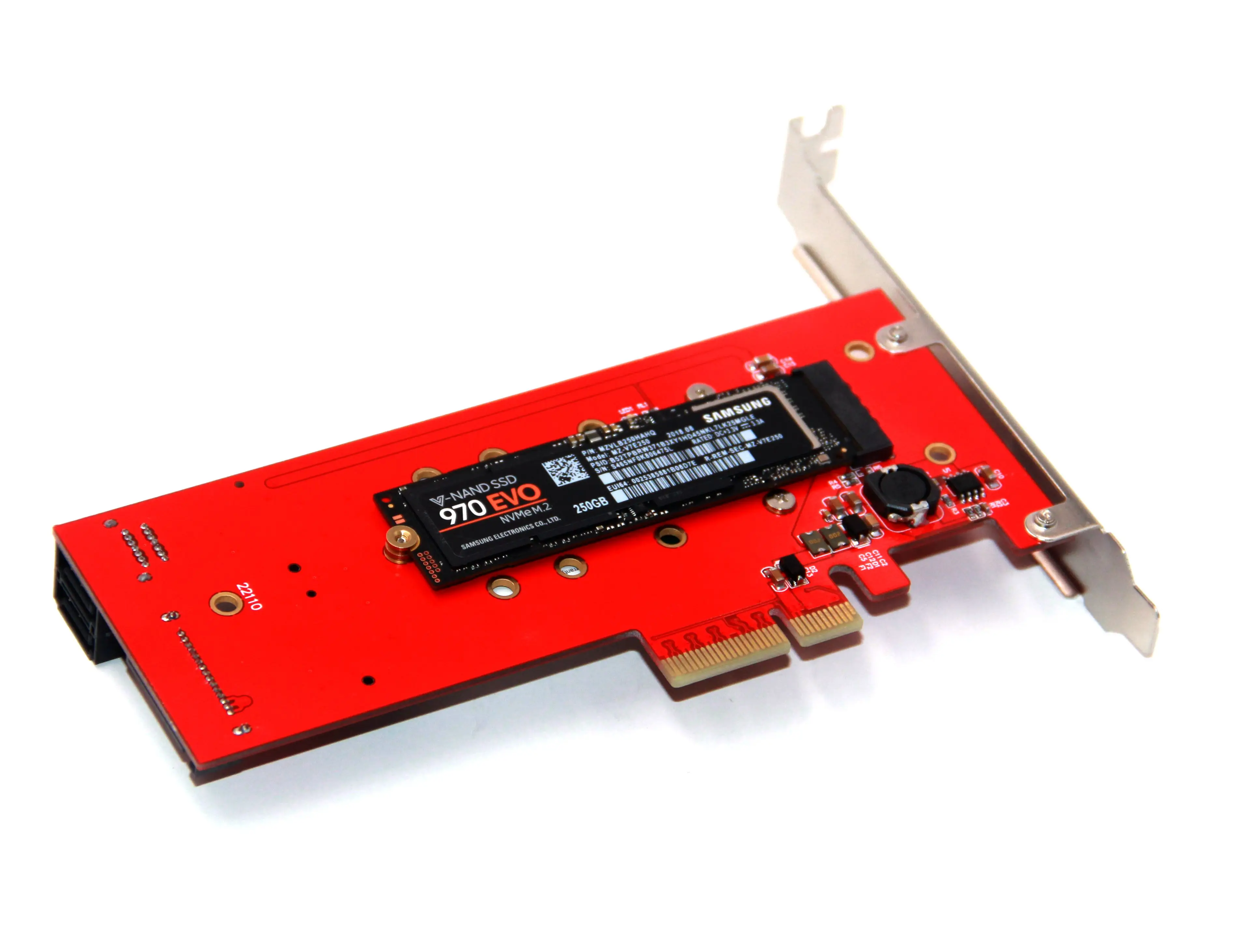 3 schnittstellen M.2 NVMe SSD NGFF zu PCIE X16 Adapter M Schlüssel 2x B Schlüssel Riser Karte Expan