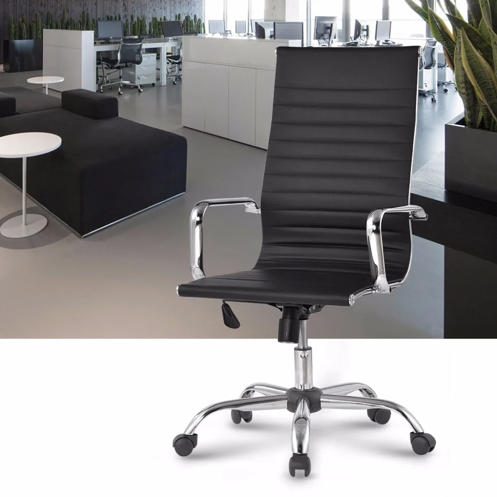 Modern Computer Chairs Promotionshop For Promotional Modern - Fr Warehouse Modern Highback Ribbed Pu Leather Swivel Executive Officechair With Kneetilt Computer Chair Pc Gaming Chair modern computer chairs promotionshop for promotional modern - fr warehouse modern highback ribbed pu leather swivel executive officechair with kneetilt computer chair pc gaming chair