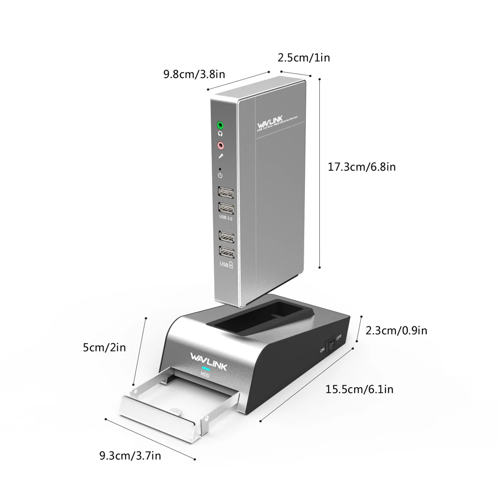 Wavlink usb 3.0 Universal Docking Station dual video HDD & SSD Gehäuse Basis unterstützung dvi/hdmi