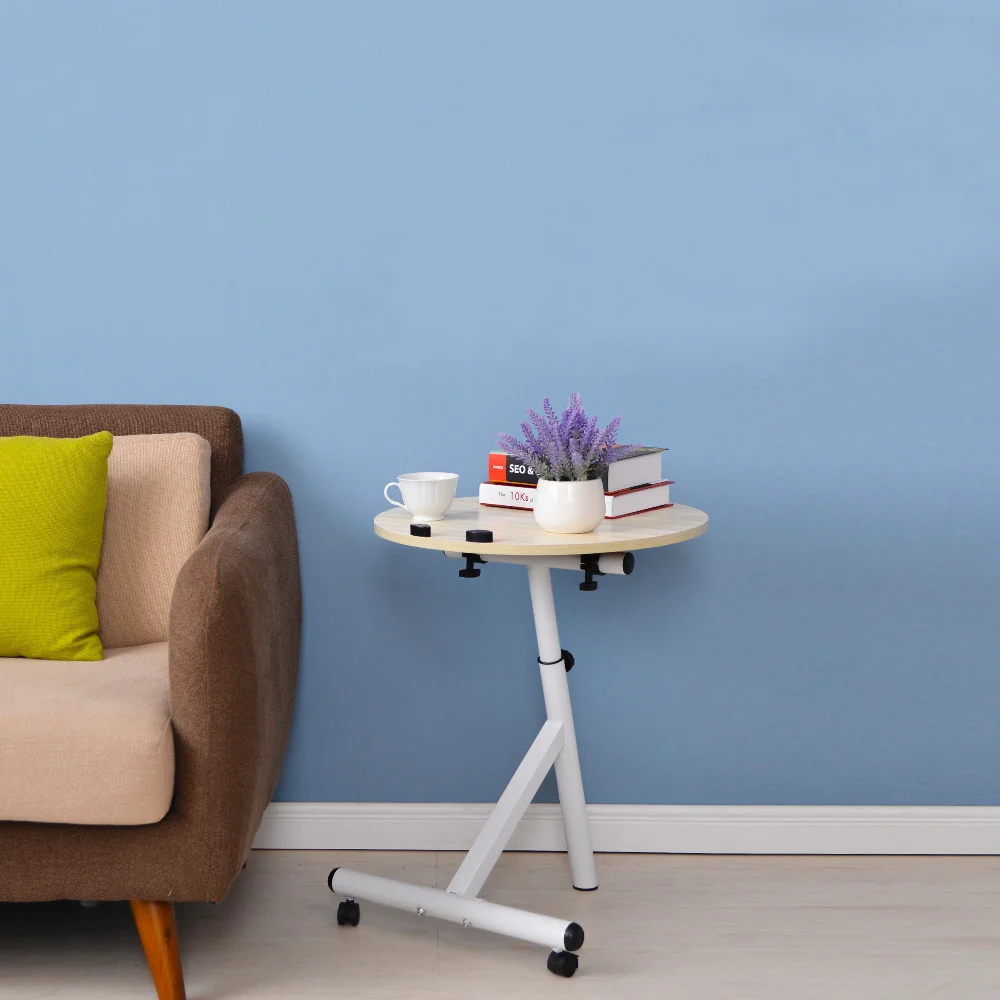 Movable Lift Desk Round Adjustable Tea Table Coffee Tables Home Furniture Movable Lift Desk Round Adjustable Tea Table Coffee Tables Home Furniture