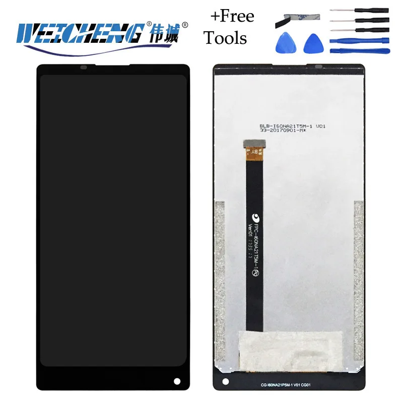 

100% Original For Vernee Mix 2 LCD Display With Touch Screen Digitizer Assembly Replacement vernee mix 2 Phone LCD