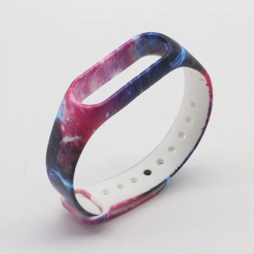(XM2HS) звездное небо силиконовый ремешок для Xiaomi Mi Band 2 mi band браслет сменный
