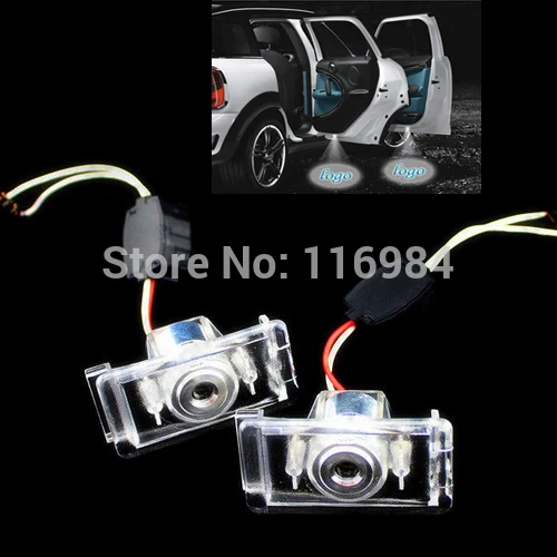 

2pcs/pairs x For Q7, Q5 LED Car Door Led Dedicated Welcome laser projector Logo Ghost Shadow Light