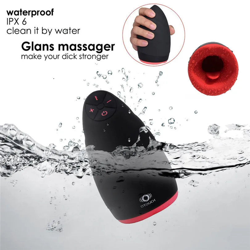6 Modes 3 Intensities Vibrating Waterproof Men Masturbator Cup Deep Throat Oral Cup Soft Sucking Sex Machine Sex Toys  (16)