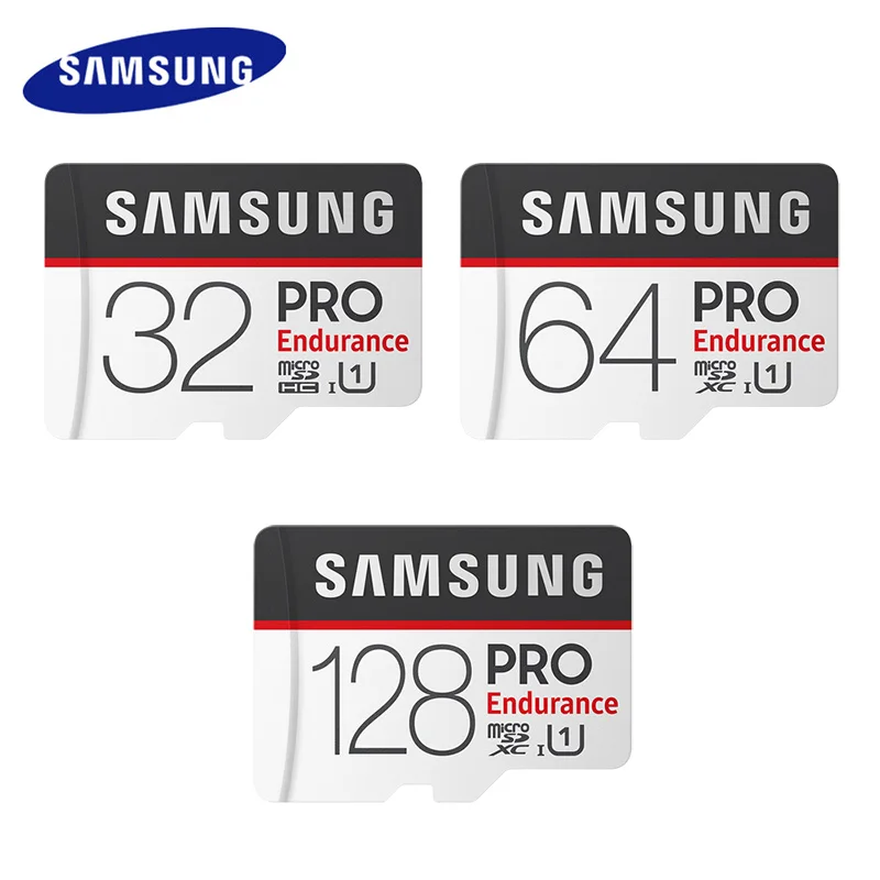 Дешевый Карта памяти Samsung Micro SD 32 ГБ, 64 ГБ и 128 ГБ U1 4 K SDHC SDXC PRO выносливость класс 10 C10 UHS I модуль памяти Transflash Microsd