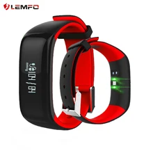 Lemfo P1 SmartBand Часы Приборы для измерения артериального давления Bluetooth Smart Браслет сердечного ритма Мониторы смарт-браслет Фитнес для iOS и Android