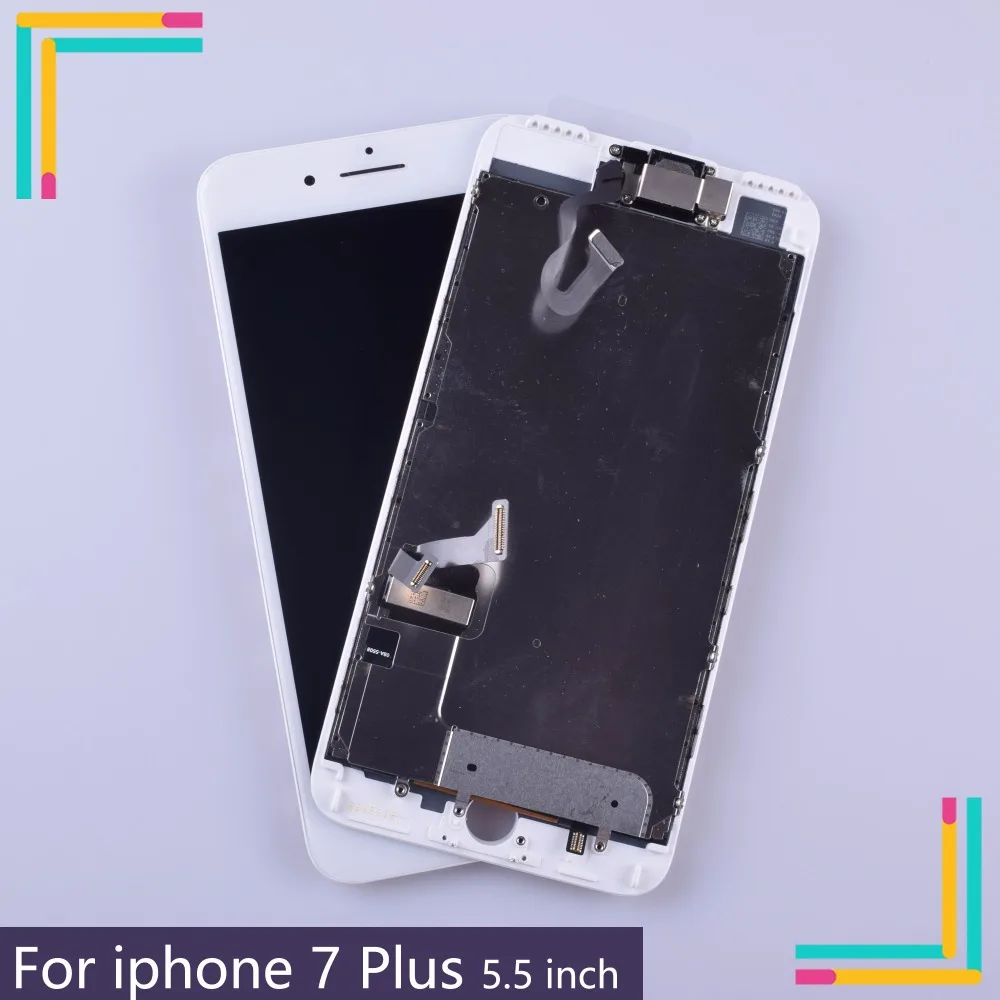 

10pcs Tianma LCD screen Full Assembly LCD Complete Display For iPhone 7 Plus with 3D touch Screen and small parts Front Camera