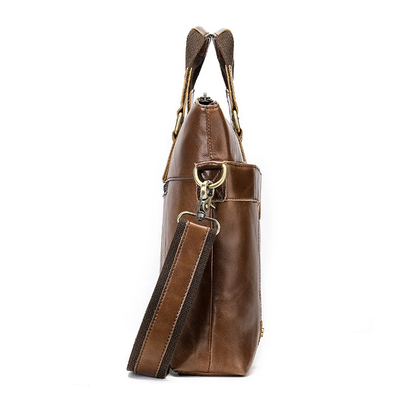 WESTAL حقيبة جلدية أصلية الأعمال الرجال حقائب الكمبيوتر المحمول حمل حقائب Crossbody أكياس حقيبة يد الرجال حقيبة ساعي 7108