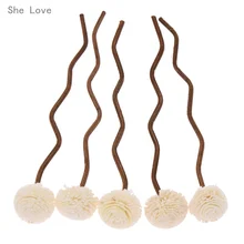 She Love 5 шт. волнистые Ротанговые тростники через цветы премиум Reed аромат диффузор домашний декор