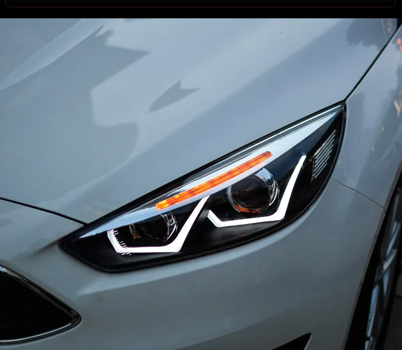 Ownsun Eagle Eyes светодиодный DRL Bi-xenon проектор линзы фары для Ford Focus