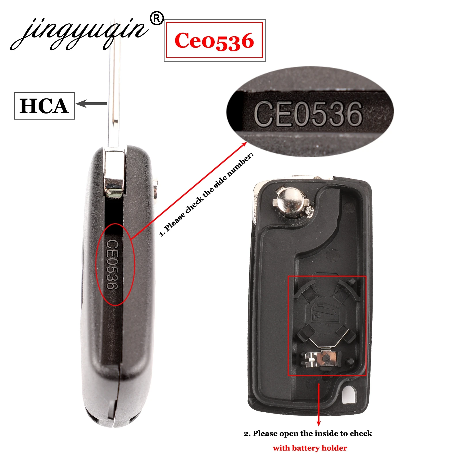 Jingyuqin 10 шт. 2/3 кнопки Чехол для автомобильного ключа Peugeot 207 307 308 407 607 807 Citroen C2 C3 C4 C5 C6