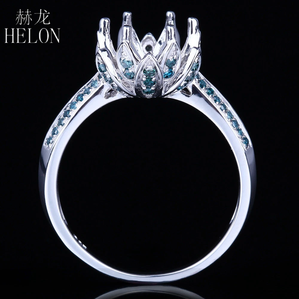ENGAGEMENT FINE RING CHOOSE ANY SIZE ROUND 5mm 925 STERLING SILVER SEMI MOUNT