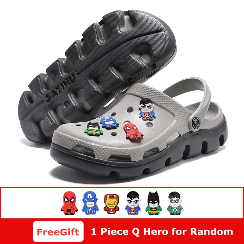 

Hole Shoes Men Shoes Male Sandals Crocse Summer Shoes Sandalias Hombre Slippers Sandalet Clogs Sandles New 2019 Croc Mens Shoes