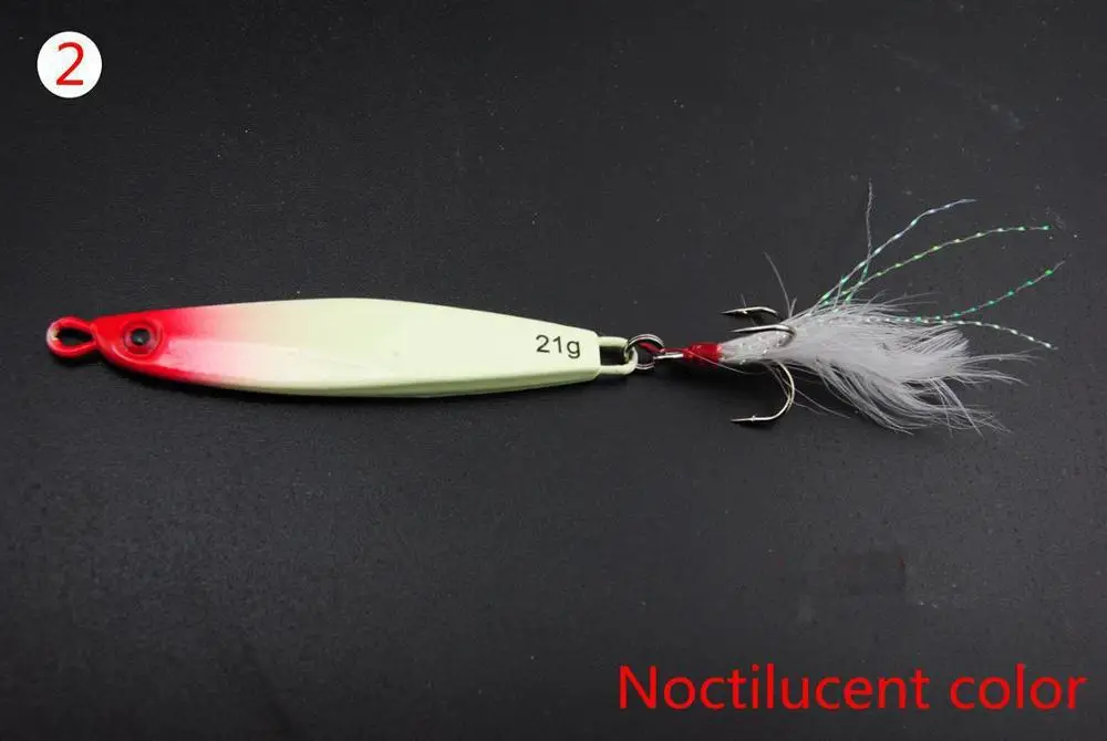 2 Ufishing маленькие Джиги для рыбалки 10 шт./партия принадлежности для рыбалки приманки 14 г 17 г 21 г ложка приманка - Цвет: 2