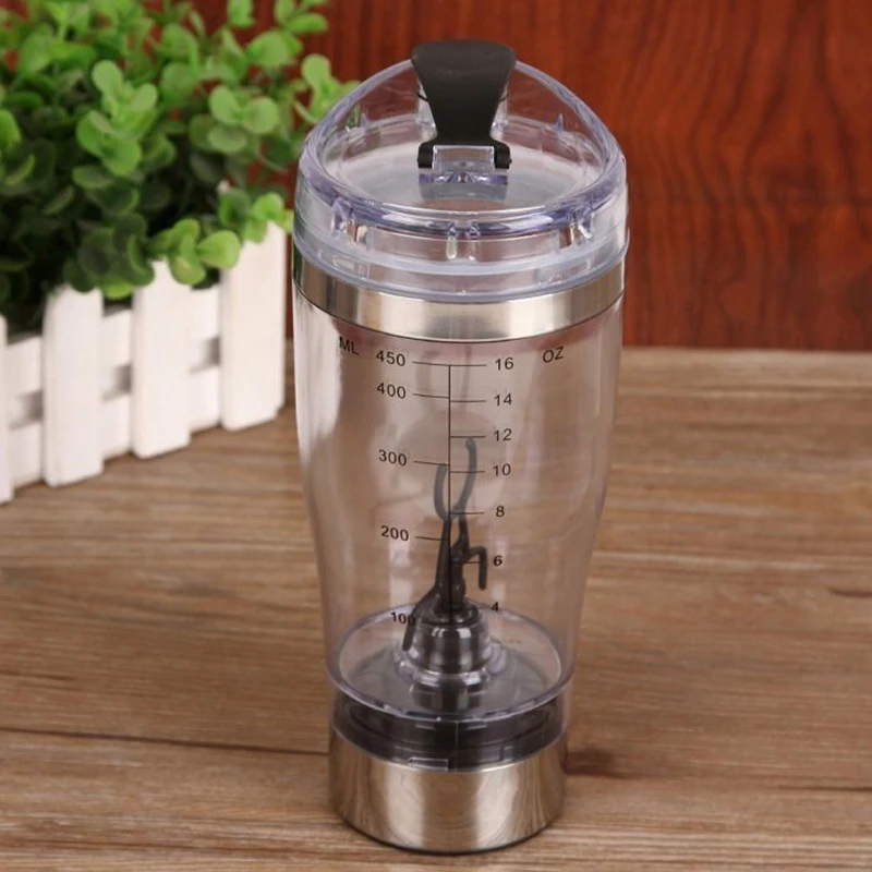 

450ml Battery Automatic Mixing Cup Portable Movement Mixing Mixer with Mouth Automatic Movement Coffee Milk Smart