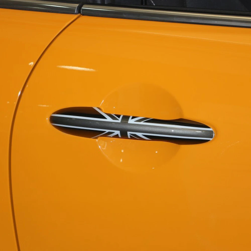 2 шт. защитная накладка на дверную ручку автомобиля Union Jack наклейка для BMW Mini Cooper JCW