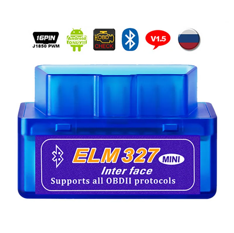 Супер Мини ELM327 Bluetooth V2.1/OBD2 ELM 327 сканер адаптер автомобильный диагностический инструмент для Android/Symbian для OBDII протокол