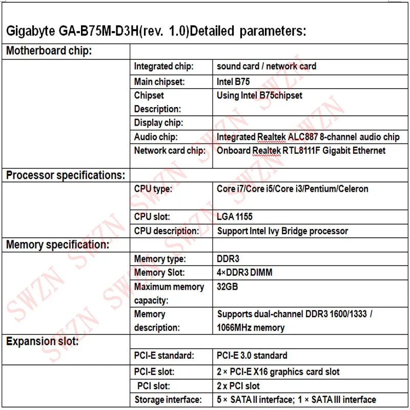 Original Used Desktop Motherboard For Gigabyte Ga 5m D3h 5m Support Lga 1155 4 Ddr3 Support 32g 5 Sata2 Usb2 0 Micro Atx Desktop Motherboard Micro Atxmotherboard Motherboard Aliexpress