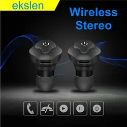 Ekslen AF-A1 СПЦ Bluetooth стерео наушники 2 шт с Mic правда Беспроводной спортивные наушники Bluetooth гарнитуры для IOS Android
