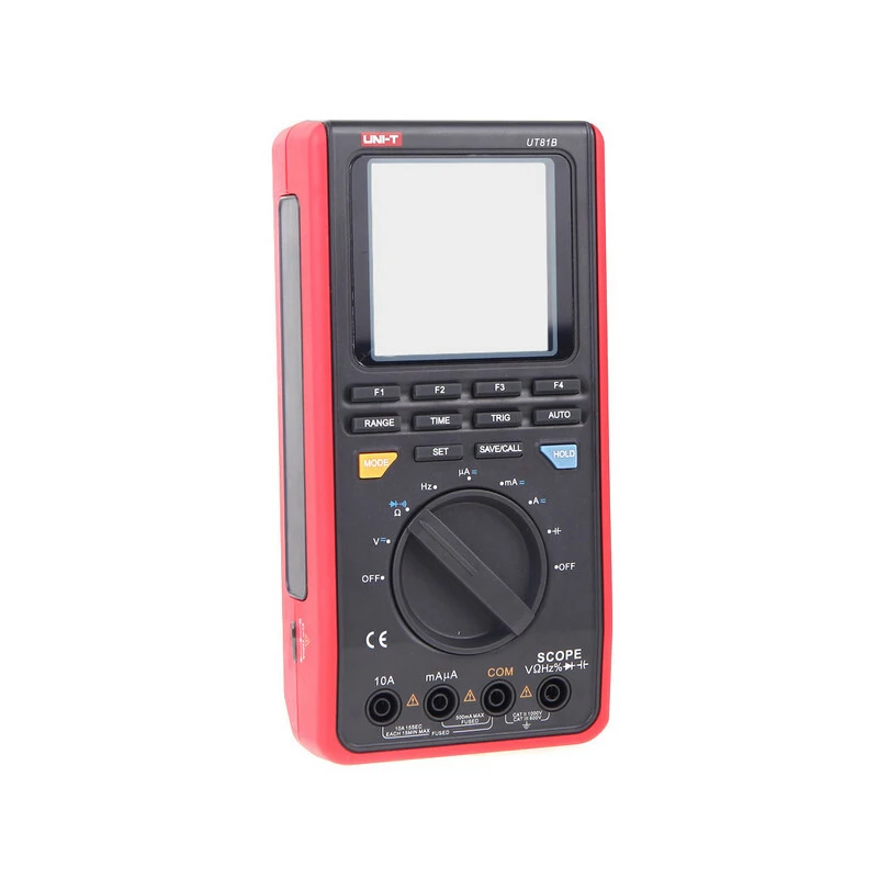 1pcs UNI-T UT81B 8MHz 40MS/s Real-Time Sample Rate Handheld LCD Scopemeter Oscilloscope Digital Multimeter Wholesale Tools