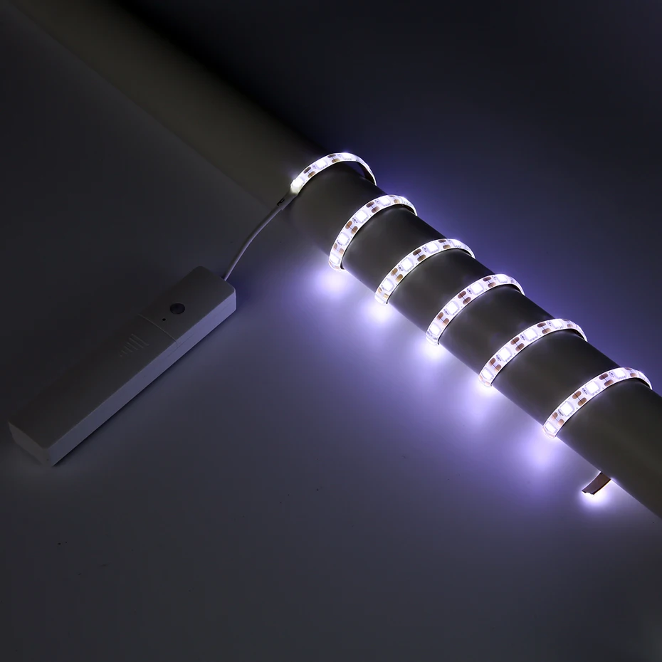 

1M Wireless Motion sensor LED Night light Bed Cabinet Stairs light 60 LEDs Strip lamp 5V For TV Backlight lighting