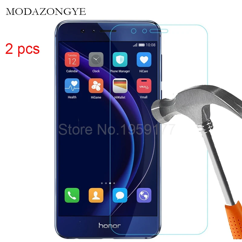 Закаленное стекло для Huawei Honor 8 2 шт. защита экрана зеркальная защитная пленка|glass