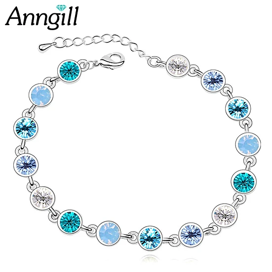 Fashion Jewelry Crystal From Swarovski Bracelets For Women High Quality Charms Bracelet Femme 2018 New Couple Gifts Charm Bracelets Aliexpress