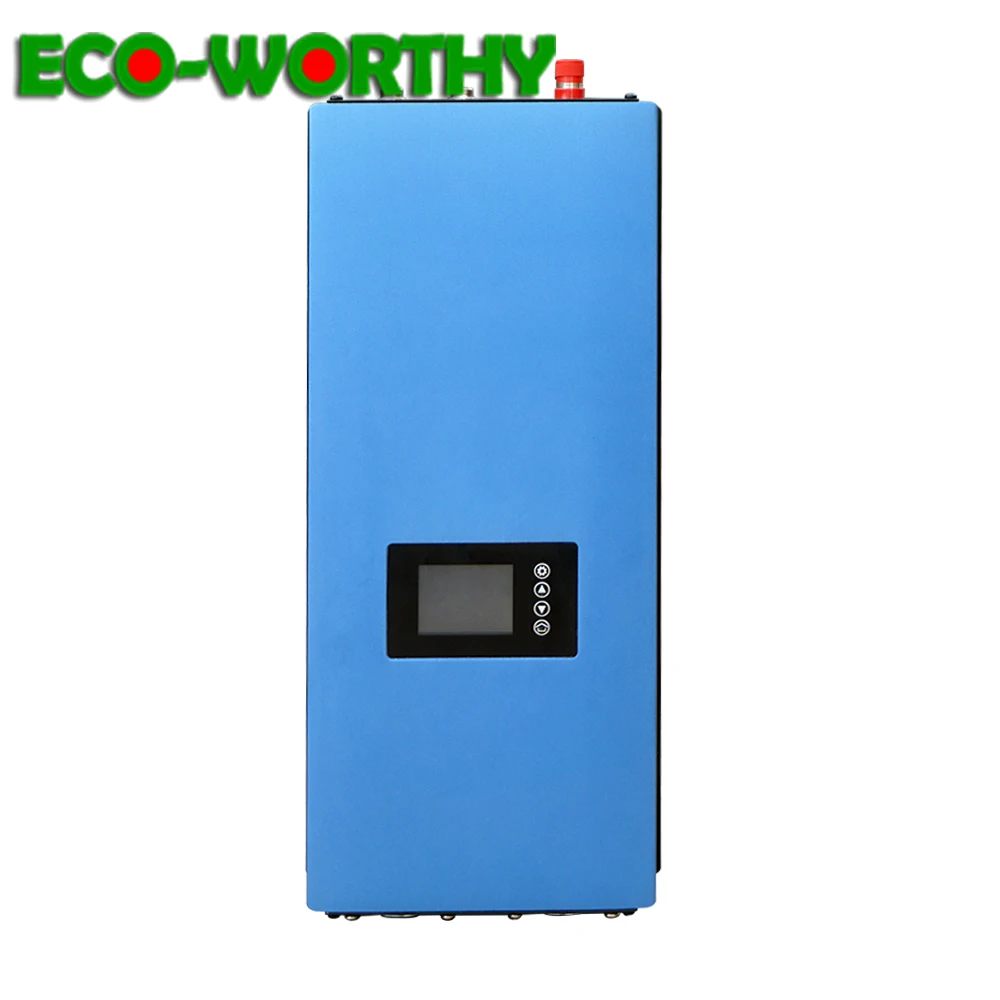 ECOworthy 2000 Вт 45 90 В DC сетевой инвертор с автоматическим переключением ЖК дисплей MPPT