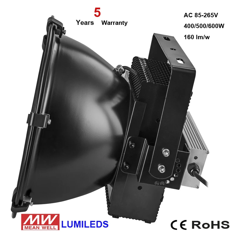 Pro светодиодный освещение стадионов, 500 Вт прожектор, супер яркий Наружный свет,(2000 Вт-2500 Вт эквивалент) 6000 K