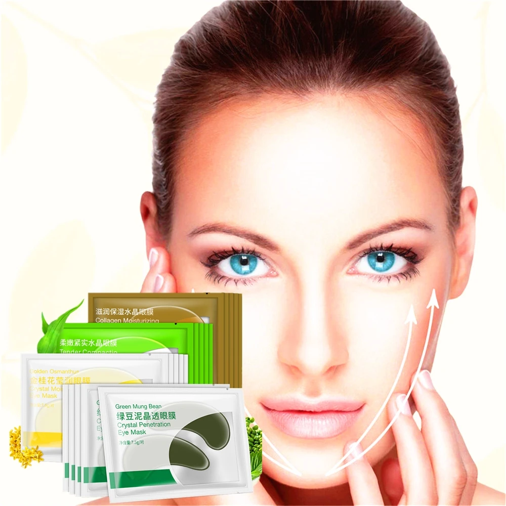 

DISAAR 8pcs 4packs Moisturizing Anti-aging Gold Anti-Eye wrinkles Dark Circle Eye Mask